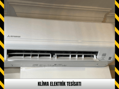 Klima Elektrik Hattı Tesisatı Çekimi